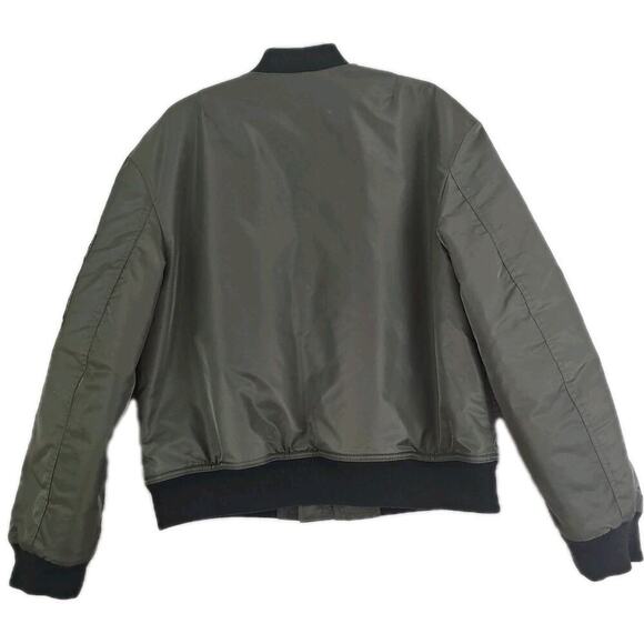 Calvin Klein ~Men's Size M~ Olive Green Full Zip Bomber Jacket Coat NEW. - Picture 9 of 16